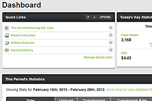 Affiliate and Advertiser Dashboard