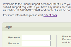 Offerit Ticket System login